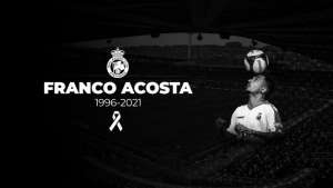 El fútbol de luto por el fallecimiento de Franco Acosta